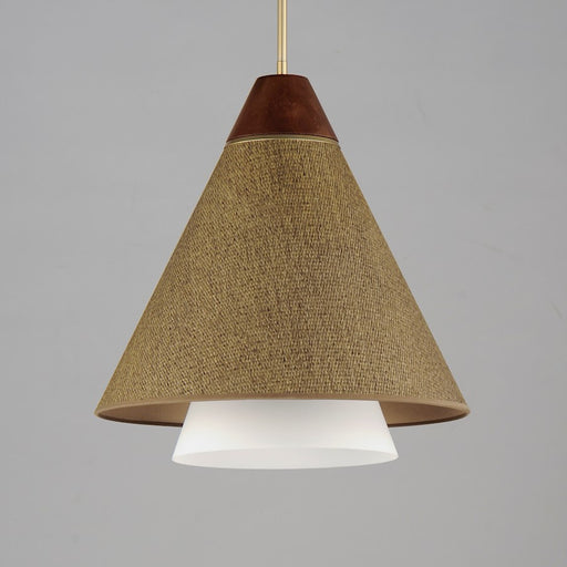 Maxim Lighting Sumatra 1 Light 20" Pendant, Natural Aged Brass
