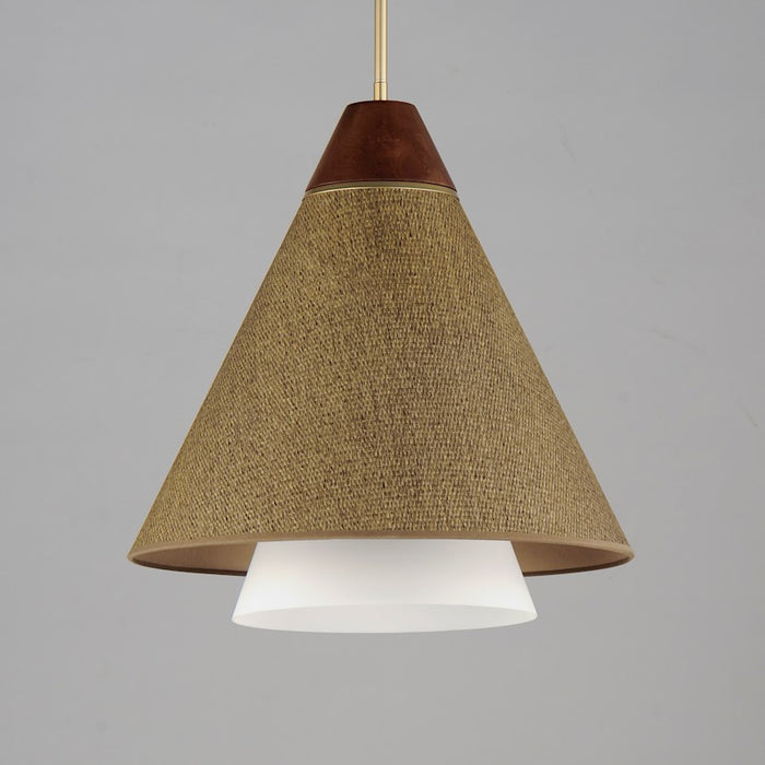 Maxim Lighting Sumatra 1 Light 20" Pendant, Natural Aged Brass