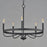 Maxim Lighting Frankie 5 Light Chandelier, Black