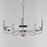 Maxim Lighting Frankie 5 Light Chandelier, Satin Nickel