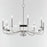 Maxim Lighting Frankie 8 Light Chandelier, Satin Nickel