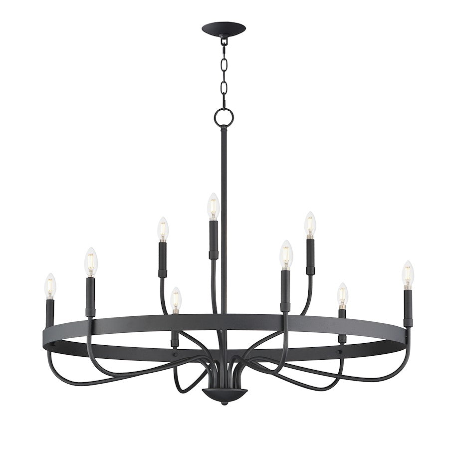 Maxim Lighting Frankie 9 Light Chandelier, Black - 14499BK