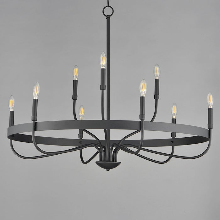 Maxim Lighting Frankie 9 Light Chandelier, Black