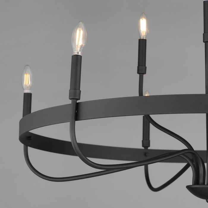 Maxim Lighting Frankie 9 Light Chandelier, Black