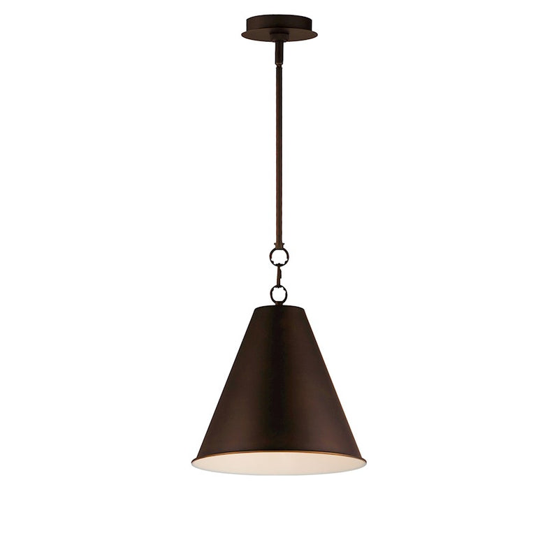 Maxim Lighting Veritas 12" 1 Light Pendant, Chestnut Bronze