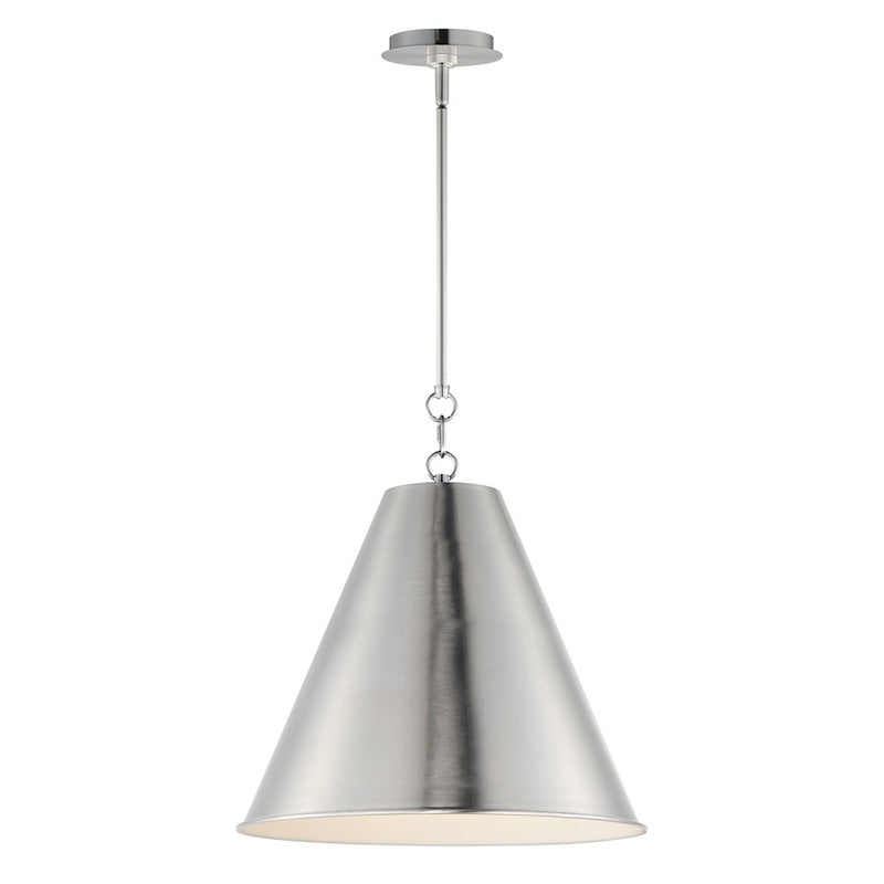 Maxim Lighting Veritas 1 Light 18" Pendant, Satin Nickel