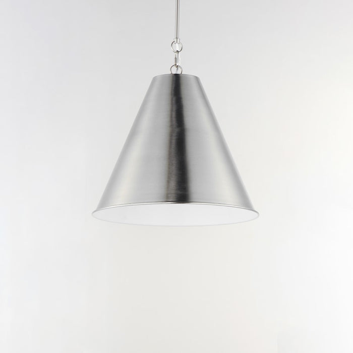 Maxim Lighting Veritas 1 Light 18" Pendant, Satin Nickel