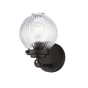 Maxim Lighting Kasbah 1Lt Sconce, Oil Rubbed Bronze/Ribbed - 15191CROI