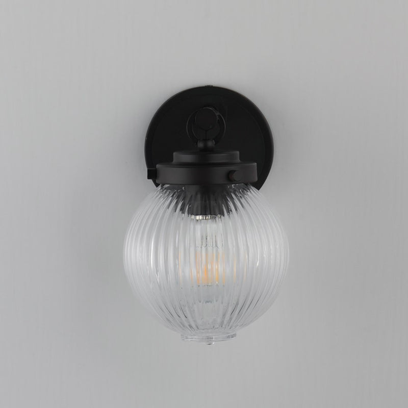 Maxim Lighting Kasbah 1Lt Sconce, Oil Rubbed Bronze/Ribbed