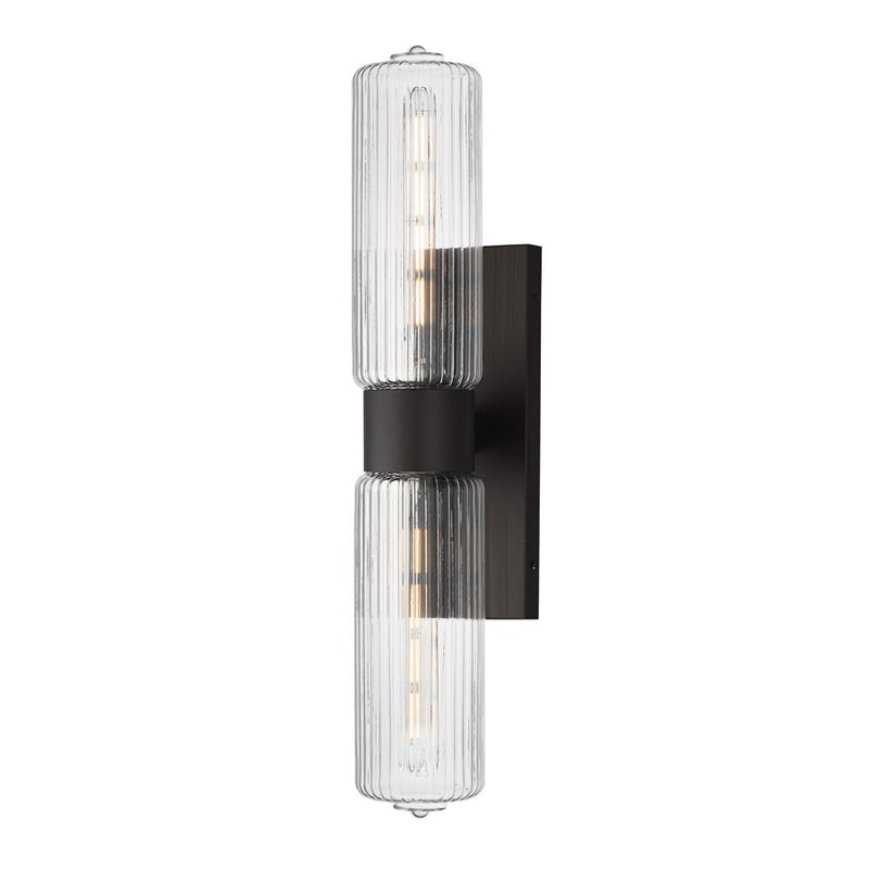 Maxim Lighting Kasbah 2Lt Sconce, Oil Rubbed Bronze/Ribbed