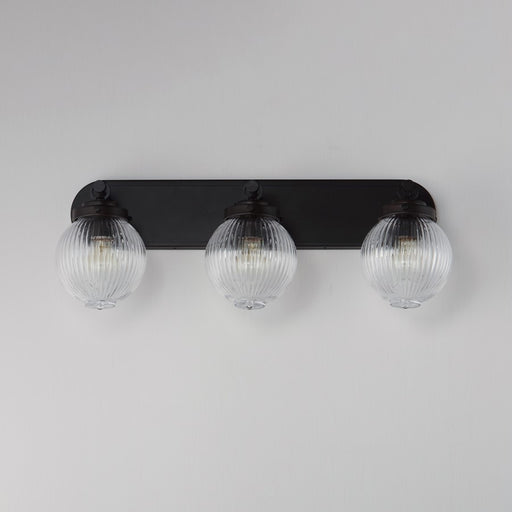 Maxim Lighting Kasbah 3Lt Bath Vanity, Oil Rubbed Bronze/Ribbed