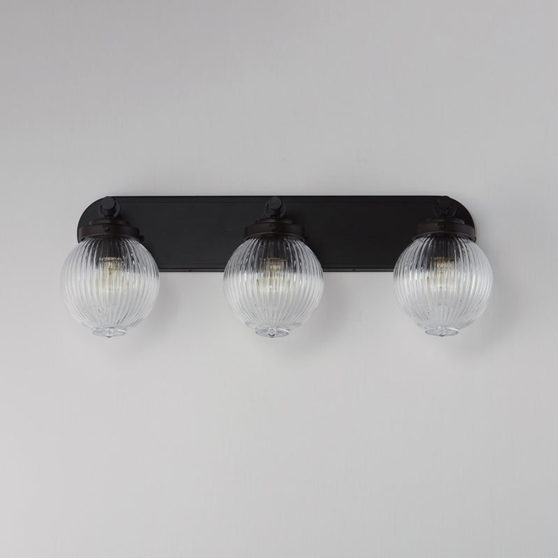 Maxim Lighting Kasbah 3Lt Bath Vanity, Oil Rubbed Bronze/Ribbed
