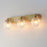 Maxim Lighting Kasbah 3 Light Bath Vanity, Satin Brass/Clear Ribbed