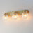 Maxim Lighting Kasbah 3 Light Bath Vanity, Satin Brass/Clear Ribbed
