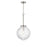 Maxim Lighting Kasbah 1 Light 12" Pendant, Satin Nickel/Clear Ribbed - 15194CRSN