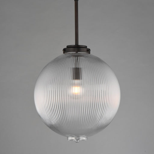 Maxim Lighting Kasbah 1Lt 16" Pendant, Oil Rubbed Bronze/Ribbed