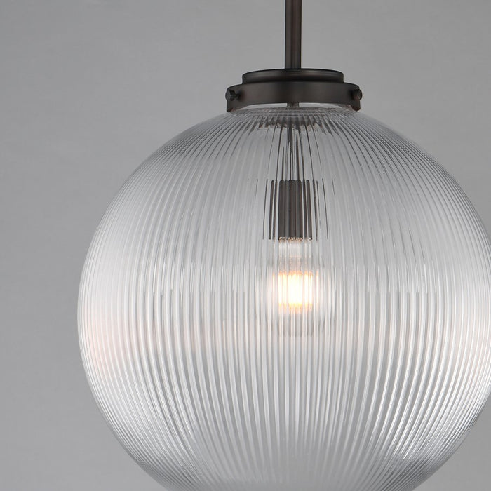 Maxim Lighting Kasbah 1Lt 16" Pendant, Oil Rubbed Bronze/Ribbed