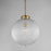Maxim Lighting Kasbah 1 Light 16" Pendant, Satin Brass/Clear Ribbed