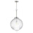 Maxim Lighting Kasbah 1 Light 16" Pendant, Satin Nickel/Clear Ribbed - 15196CRSN