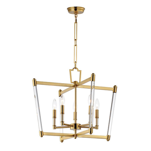 Maxim Lighting Lucent 5 Light Chandelier, Heritage/Clear