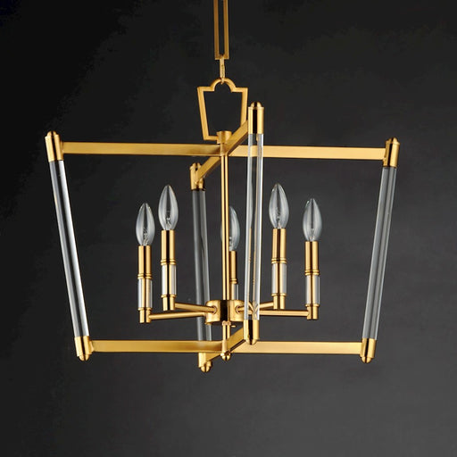 Maxim Lighting Lucent 5 Light Chandelier, Heritage/Clear