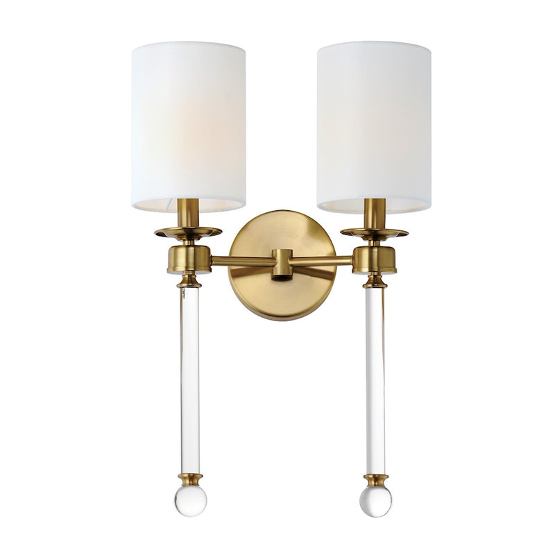Maxim Lighting Lucent Wall Sconce, Heritage/Clear