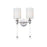 Maxim Lighting Lucent 2-Light Wall Sconce, Polished Nickel/Clear