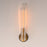 Maxim Lighting Flambeau 1Lt 19.5" Wall Sconce, Black/Brs/Clear