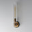 Maxim Lighting Flambeau 1Lt 19.5" Wall Sconce, Black/Brs/Clear