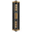 Maxim Lighting Opulent 2 Light 20" Outdoor Sconce, Black/Brass/Ribbed