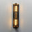 Maxim Lighting Opulent 2 Light 20" Outdoor Sconce, Black/Brass/Ribbed