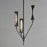 Maxim Lighting Regent 3 Light Pendant, Black/Antique Brass/Clear