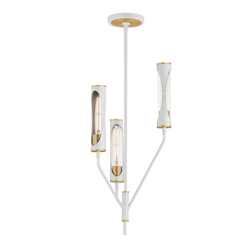 Maxim Lighting Regent 3Lt Pendant,Lt French Gray/Brass/Clear