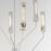 Maxim Lighting Regent 6Lt Pendant,Lt French Gray/Brass/Clear