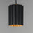 Maxim Lighting Primrose 1Lt 8.75" Single Pendant, Black/Gold Leaf