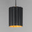 Maxim Lighting Primrose 1Lt 8.75" Single Pendant, Black/Gold Leaf