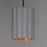Maxim Lighting Primrose 1Lt 8.75" Single Pendant, Grey/Gold Leaf