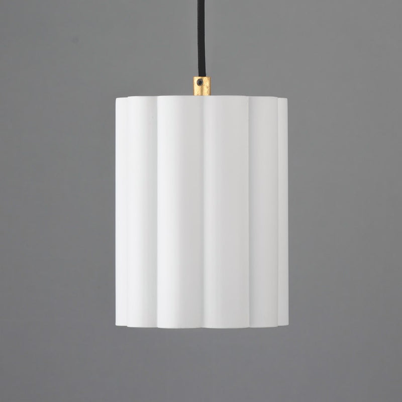 Maxim Lighting Primrose 1Lt 8.75" Single Pendant, White/Gold Leaf