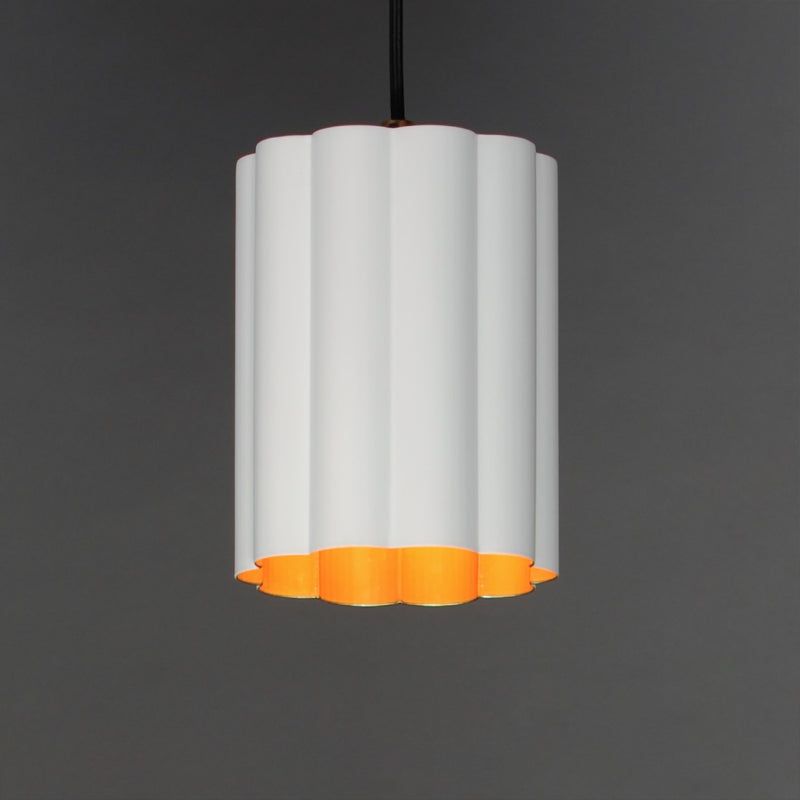 Maxim Lighting Primrose 1Lt 8.75" Single Pendant, White/Gold Leaf
