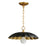 Maxim Lighting Primrose 1 Light Pendant, Black/Gold Leaf - 18055BKGL