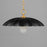 Maxim Lighting Primrose 1 Light Pendant, Black/Gold Leaf