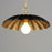 Maxim Lighting Primrose 1 Light Pendant, Black/Gold Leaf