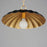 Maxim Lighting Primrose 1 Light Pendant, Black/Gold Leaf