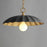 Maxim Lighting Primrose 1 Light Pendant, Dark Grey/Gold Leaf