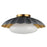 Maxim Lighting Primrose 1 Light Flush Mount, Dark Grey/Gold Leaf - 18059DGGL