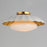 Maxim Lighting Primrose 1 Light Flush Mount, Matte White/Gold Leaf