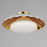 Maxim Lighting Primrose 1 Light Flush Mount, Matte White/Gold Leaf