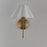 Maxim Lighting Saxon 1Lt 14.5" Wall Sconce, Aged Brass/White