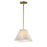 Maxim Lighting Saxon 1Lt 9" Single Pendant, Aged Brass/White - 18101WTNAB