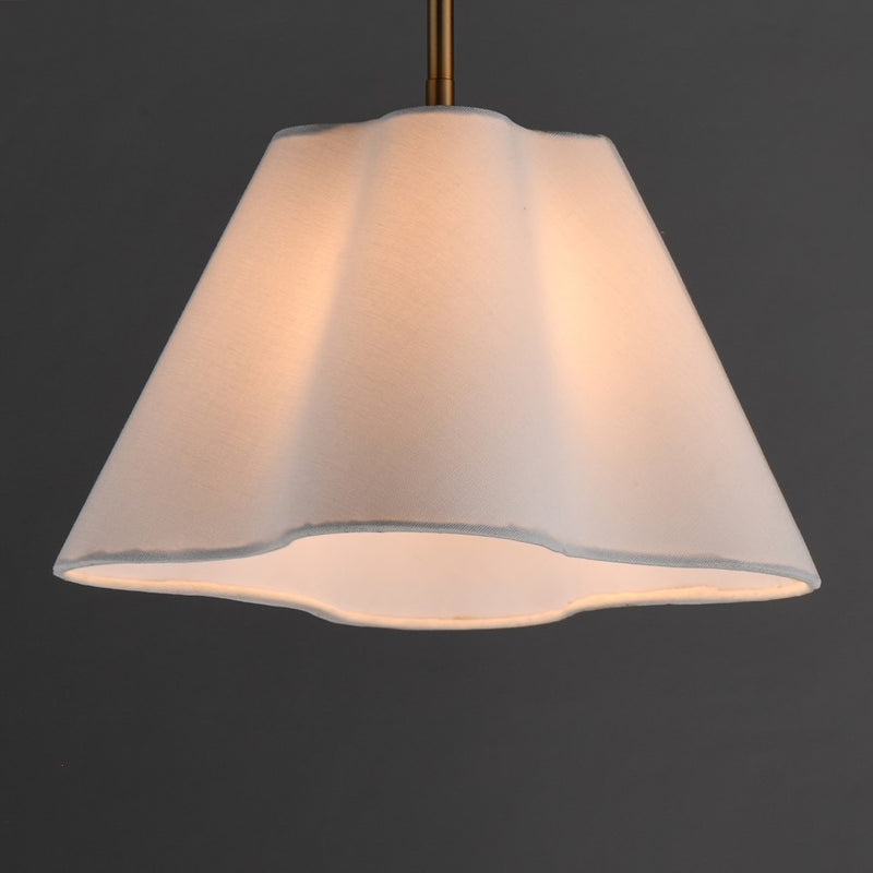 Maxim Lighting Saxon 1Lt 9" Single Pendant, Aged Brass/White